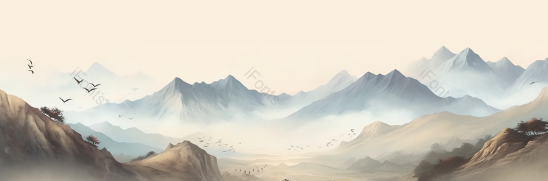 大江山河中国风山水画背景,插画/手绘图,插画/手绘图库,插画/手绘图下载,插画/手绘